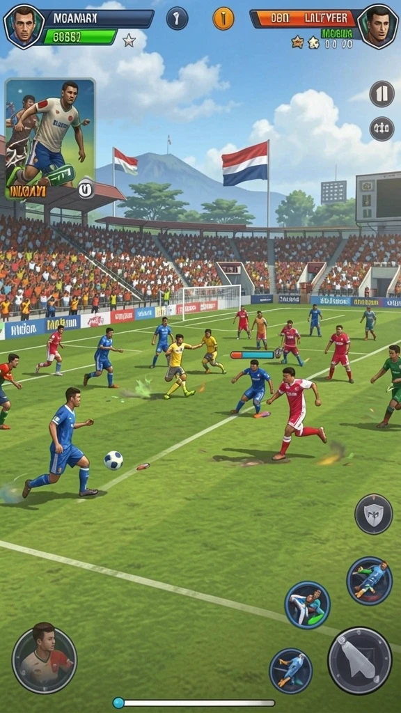 pgg68 - Tangkapan layar pertama menampilkan mode permainan utama dengan efek visual yang memukau.
